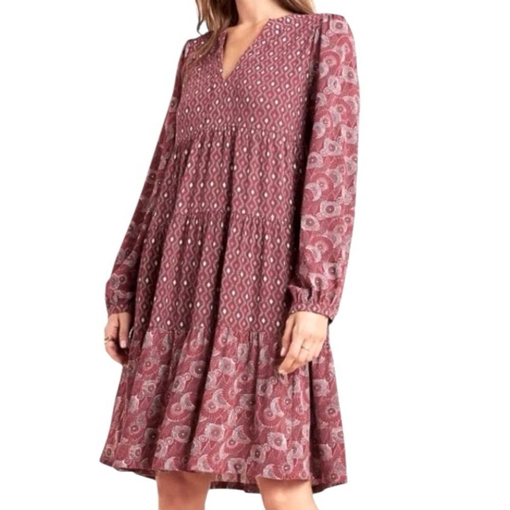 Maeve by Anthropologie Tiered Tunic Long‎ Sleeve Dress Size XS NWT 📦